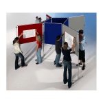 Stecktafel-Set, 4 Tafeln 150x120 cm, 4 Tafeln 120x100 cm, 8 T-Fuß Stative, 
